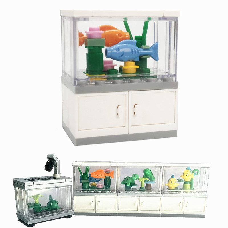 Aquarium Fish Game - مدينة أصدقاء خزان الأسماك اللبنات MOC