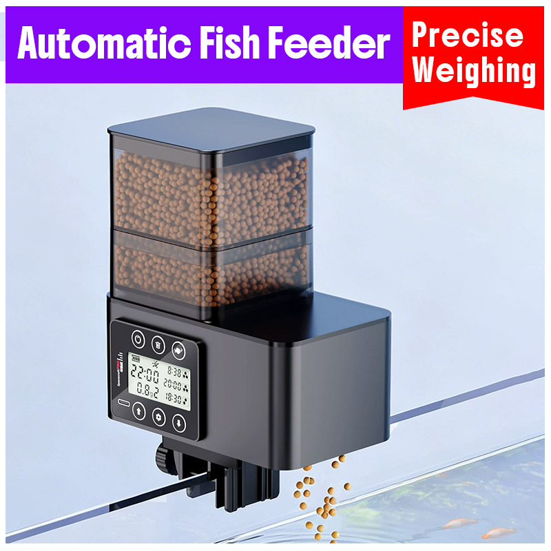 Aquarium Fish Auto Feeder - موزع طعام أسماك ذكي ودقيق أوتوماتيكي