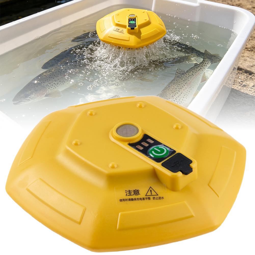 Aquarium Fish Maintenance - مضخة أكسجين لاسلكية قابلة لإعادة الشحن