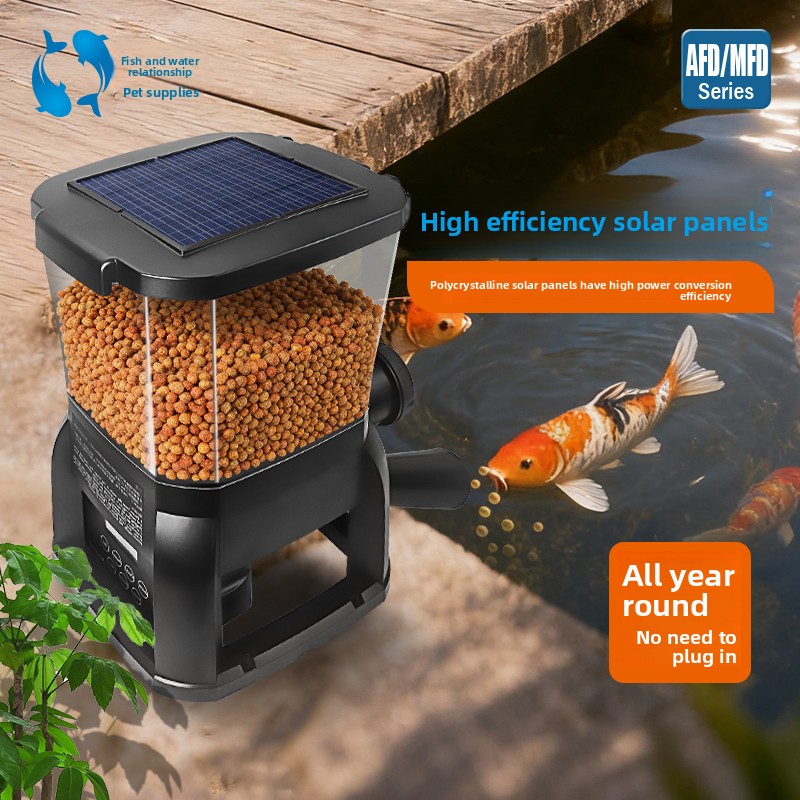 Aquarium Fish Auto Feeder - جهاز تغذية أسماك أوتوماتيكي من جيباو،