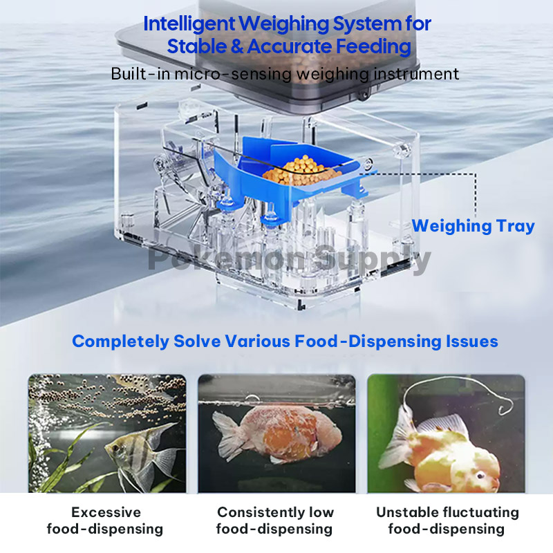 موزع طعام أسماك ذكي ودقيق أوتو - مراجعة Aquarium Fish Auto Feeder وسعره