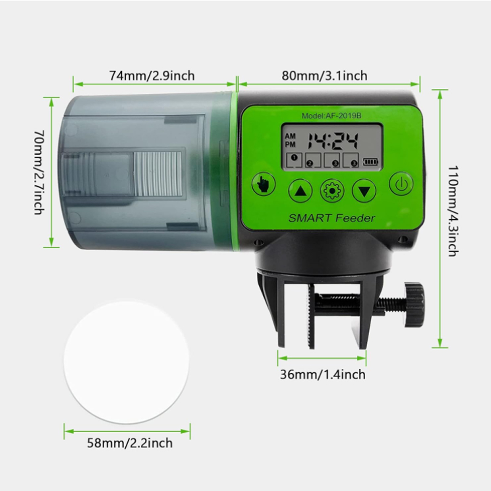 مغذي خزان الأسماك الأوتوماتيكي - مراجعة Aquarium Fish Auto Feeder وسعره