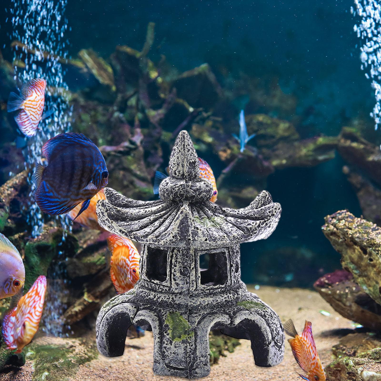 زخرفة مصباح حجر الحوض ، زخرفة  - مراجعة Aquarium Fish Tank Price وسعره