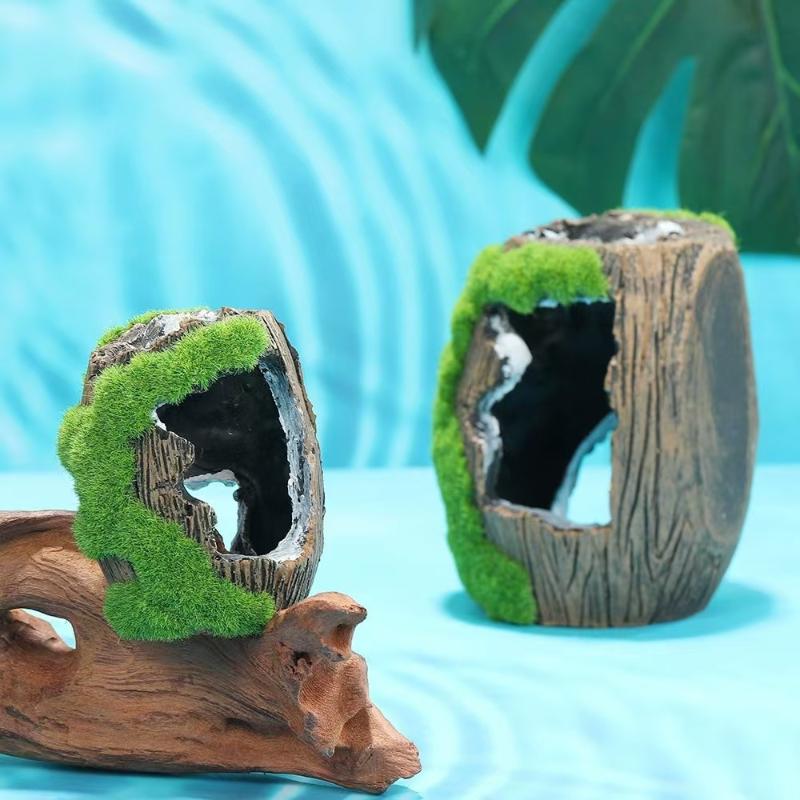 زينة حوض السمك على شكل كهف مخف - مراجعة Aquarium Fish Tank Price وسعره