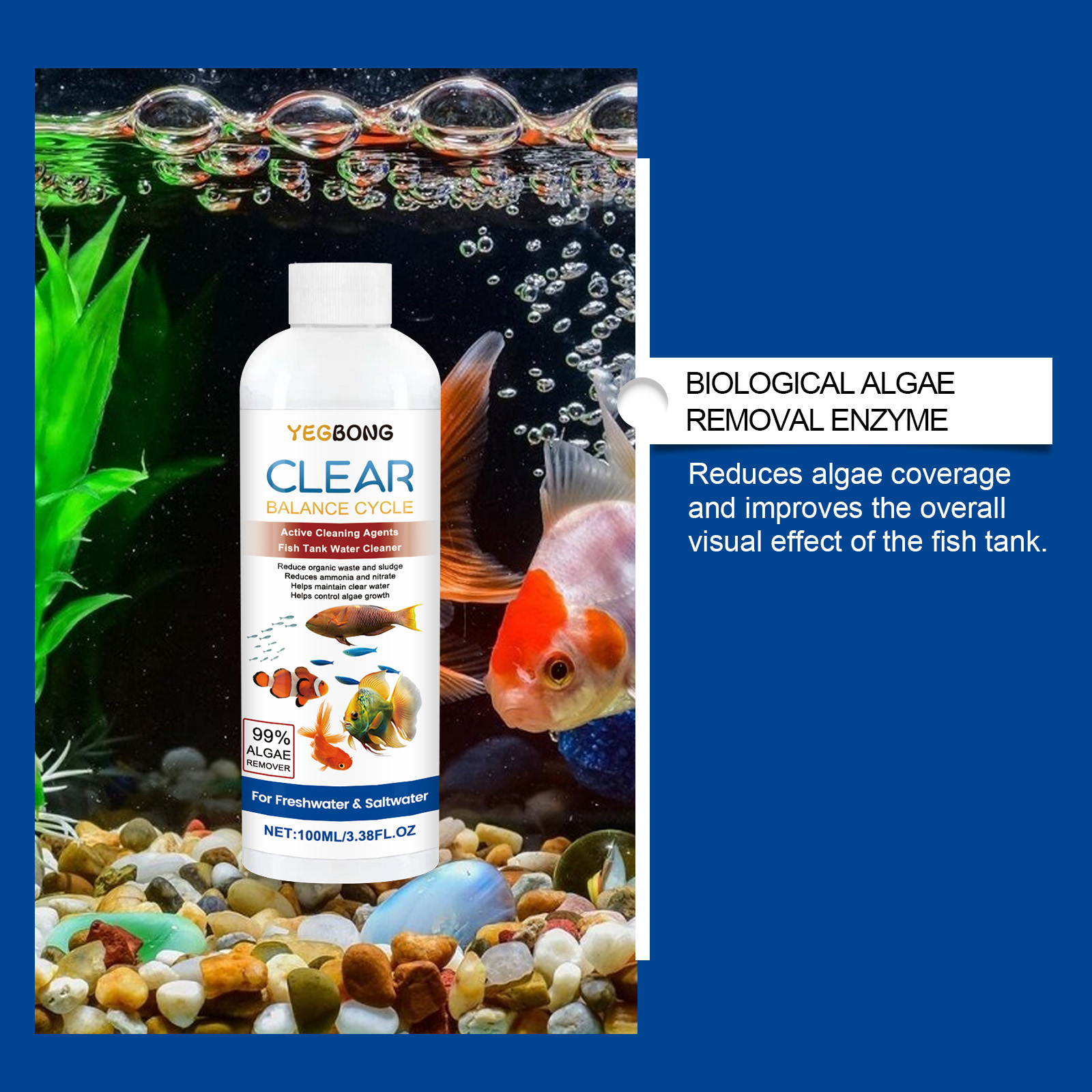 حوض السمك المياه توضيح 100 ملل - مراجعة Aquarium Fish Maintenance وسعره