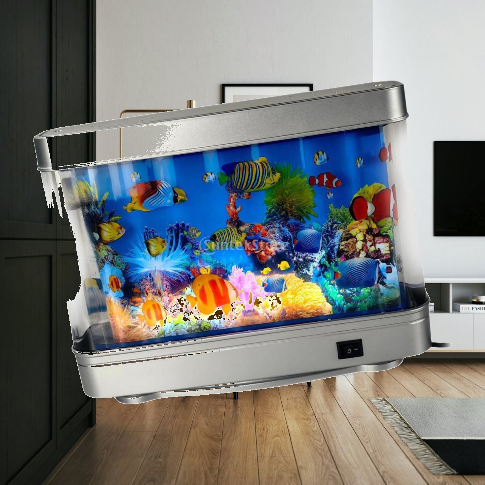 مصباح طاولة LED حسي متحرك بتصم - مراجعة Aquarium Fish Game وسعره