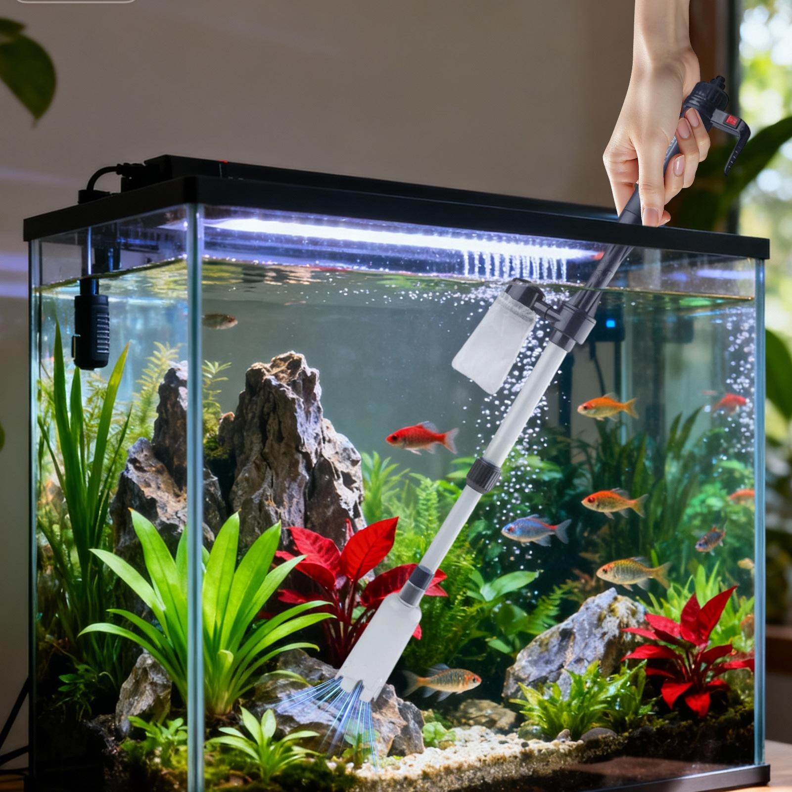 منظف حصى حوض السمك بالشفط، أدا - مراجعة Aquarium Fish Maintenance وسعره