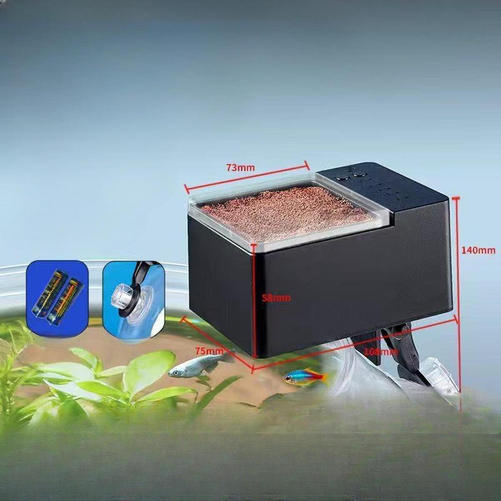 موزع طعام أسماك أوتوماتيكي قاب - مراجعة Aquarium Fish Auto Feeder وسعره