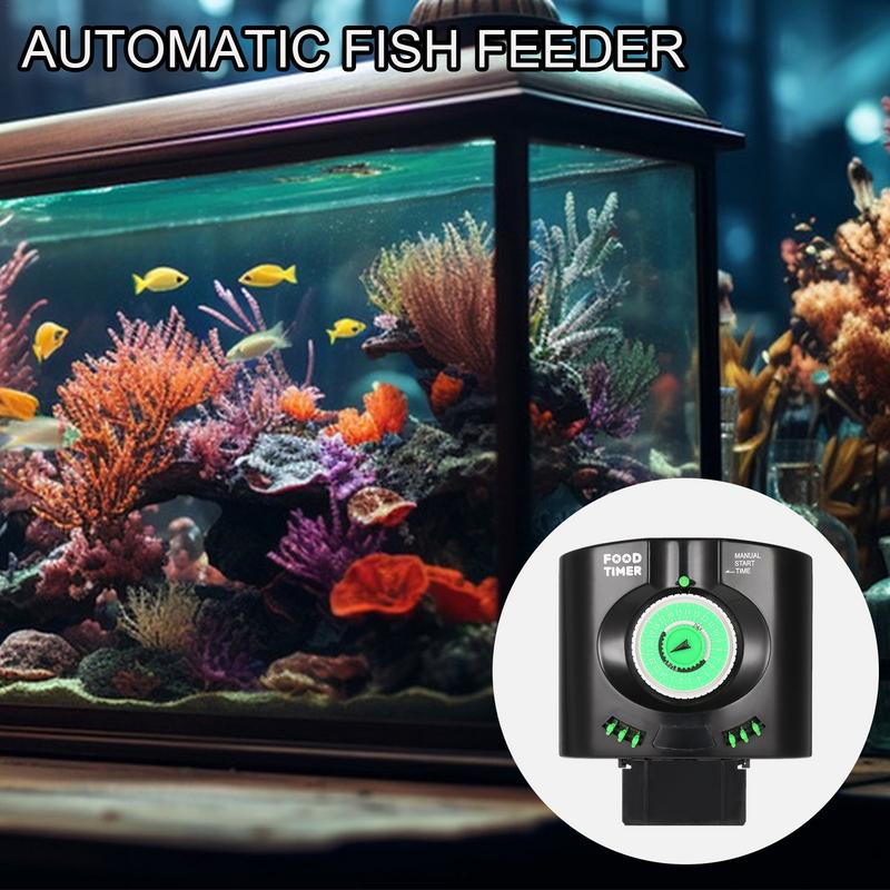 مغذي السمك الأوتوماتيكي مع مؤق - مراجعة Aquarium Fish Auto Feeder وسعره