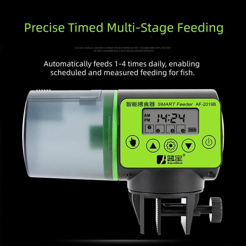 جهاز تغذية أسماك أوتوماتيكي بم - مراجعة Aquarium Fish Auto Feeder وسعره