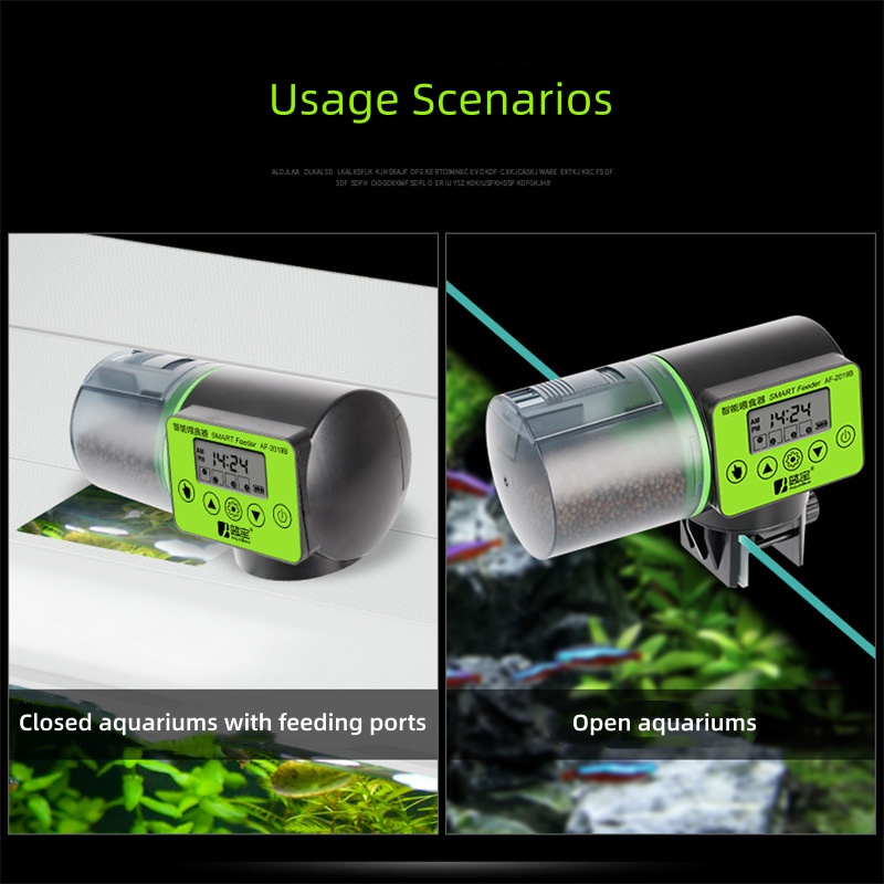 جهاز تغذية أسماك أوتوماتيكي بم - مراجعة Aquarium Fish Auto Feeder وسعره
