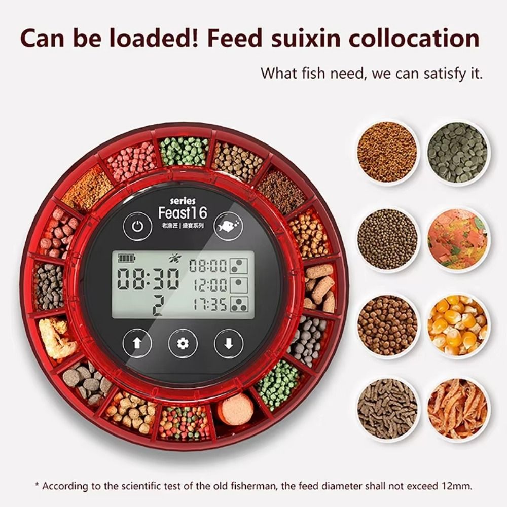 موزع طعام أوتوماتيكي للأسماك م - مراجعة Aquarium Fish Auto Feeder وسعره