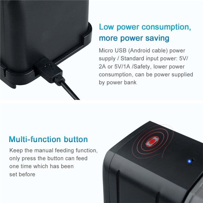 جهاز تغذية أسماك ذكي من ABGH-W - مراجعة Aquarium Fish Auto Feeder وسعره