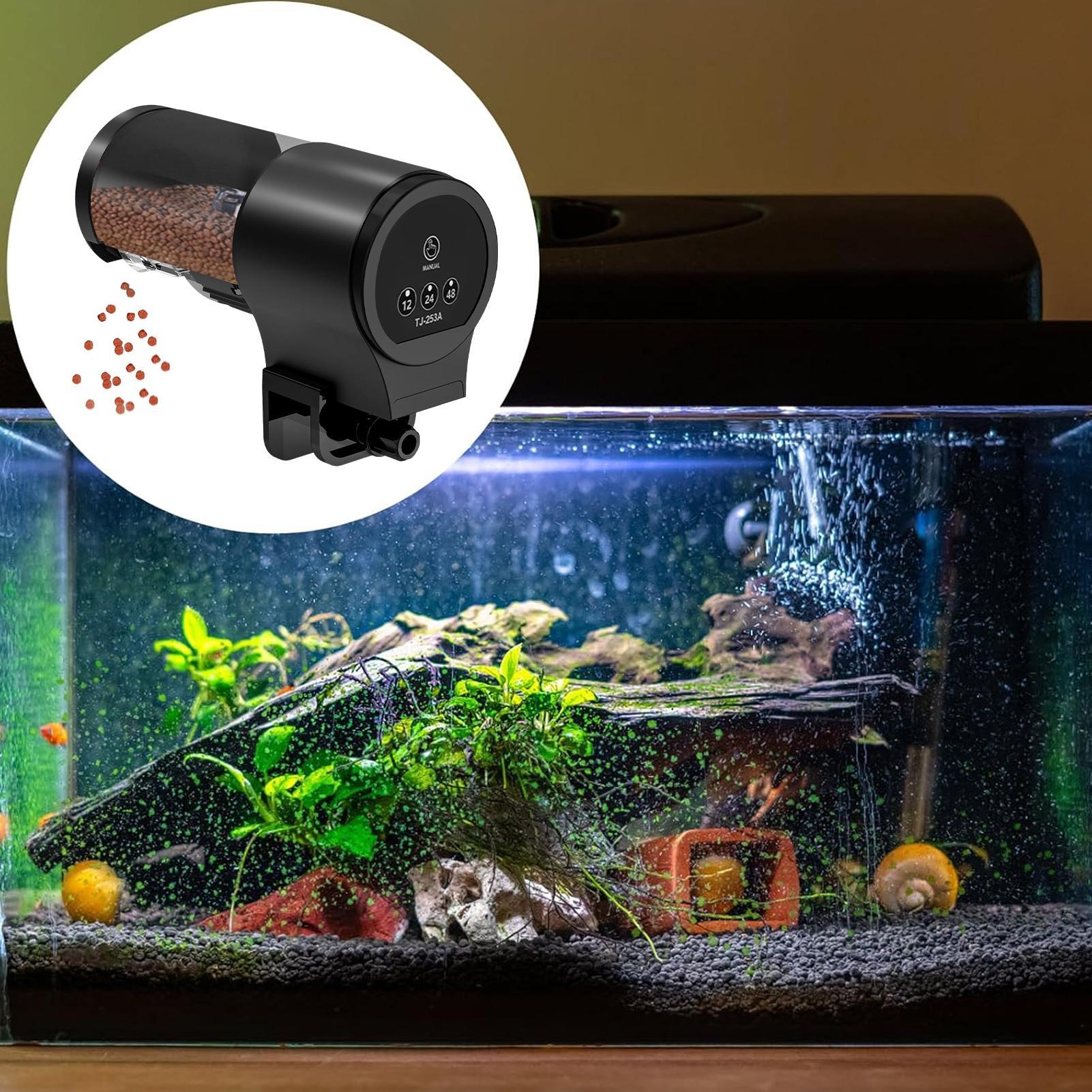 وحدة تغذية الأسماك أوتوماتيكية - مراجعة Aquarium Fish Auto Feeder وسعره