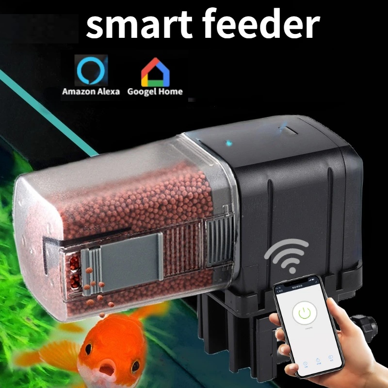 وحدة تغذية الأسماك واي فاي، وح - مراجعة Aquarium Fish Auto Feeder وسعره