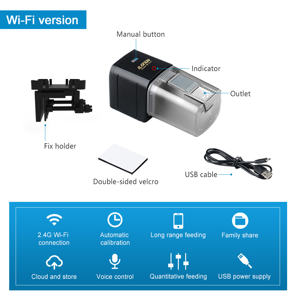 وحدة تغذية الأسماك واي فاي، وح - مراجعة Aquarium Fish Auto Feeder وسعره