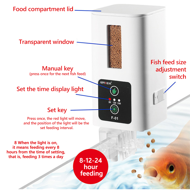 جهاز تغذية أوتوماتيكي عالي الس - مراجعة Aquarium Fish Auto Feeder وسعره